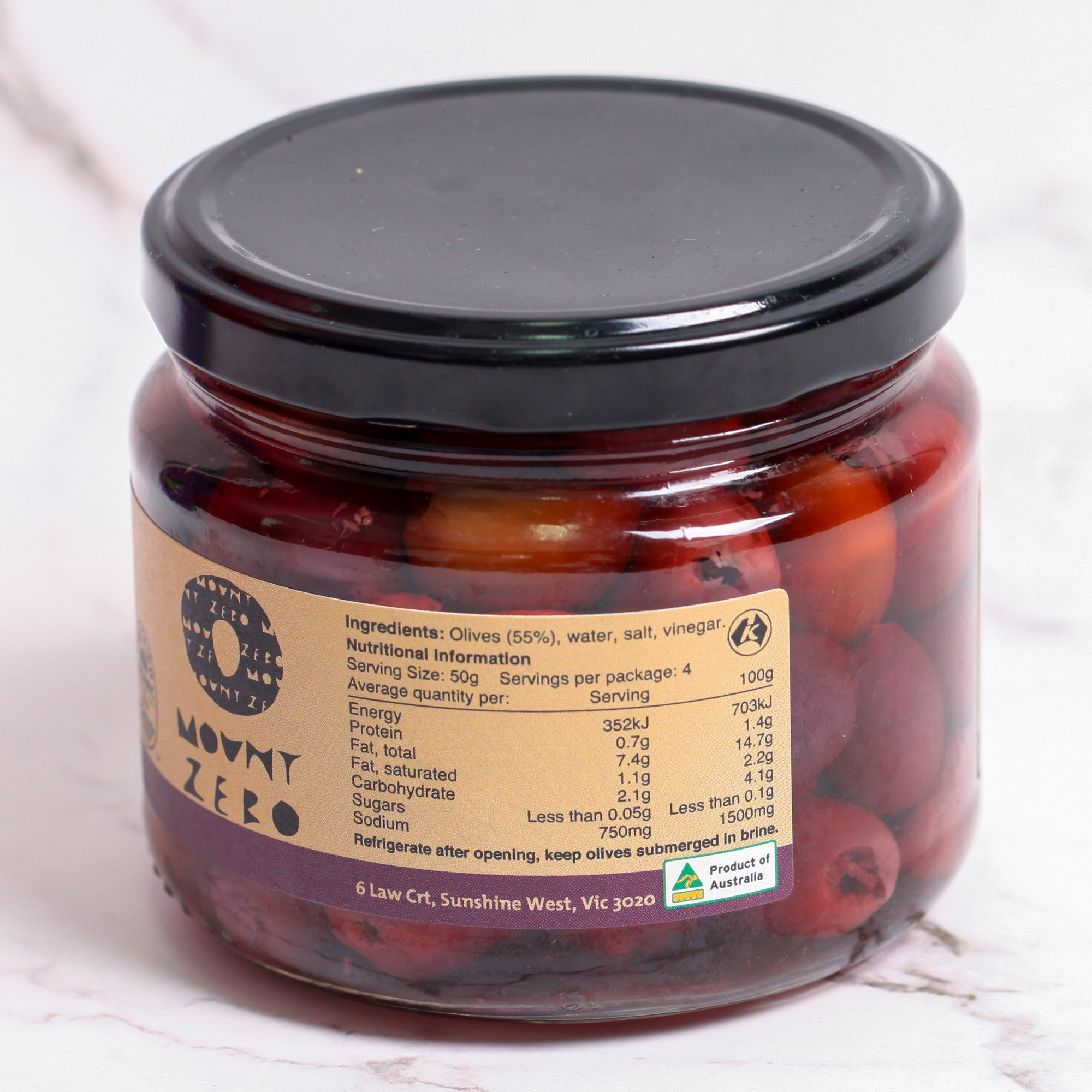 Organic Pitted Kalamata Olives - Mount Zero